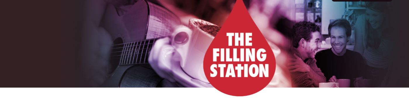 banner for the filling station